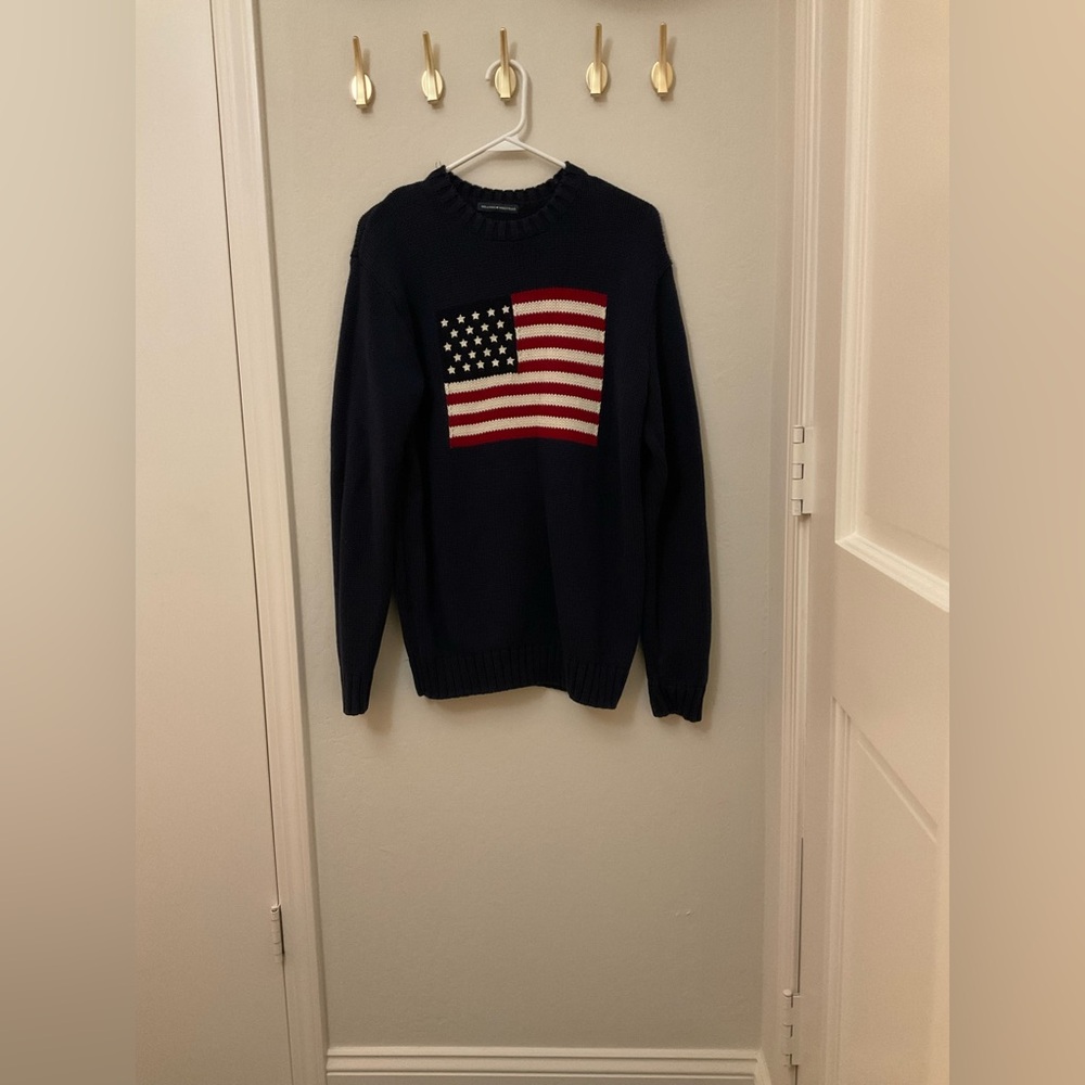 Brandy Melville Navy 100% Cotton Knit Sweater